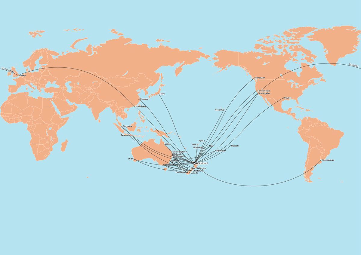 агаарын шинэ зеланд замын газрын зураг нь олон улсын