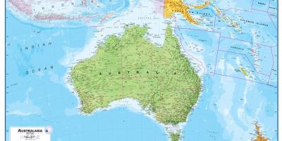 Австрали, шинэ зеланд газрын зураг