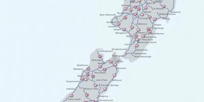Шинэ зеланд замын газрын зураг нь