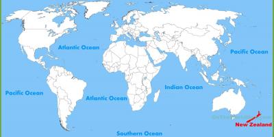 Шинэ зеланд байршил дээр дэлхийн газрын зураг